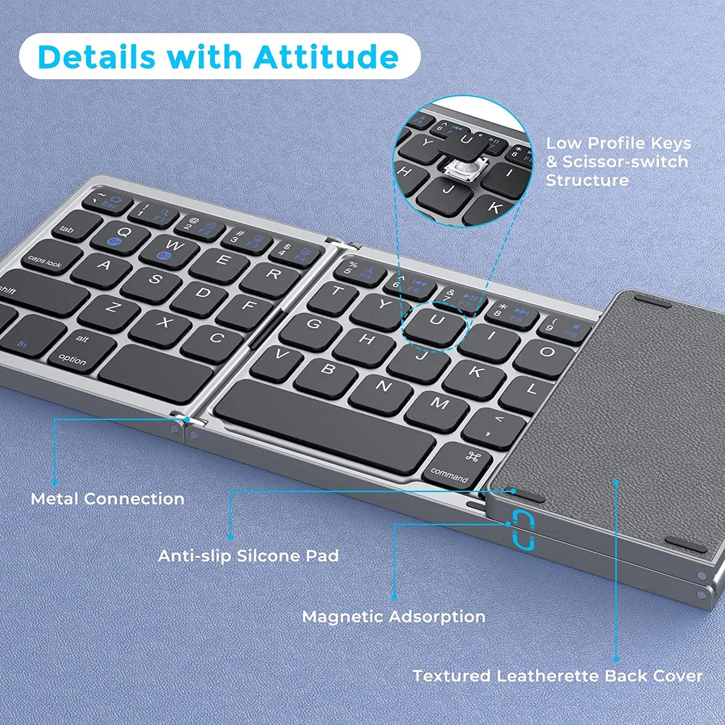 Mini Folding Dual Keyboard