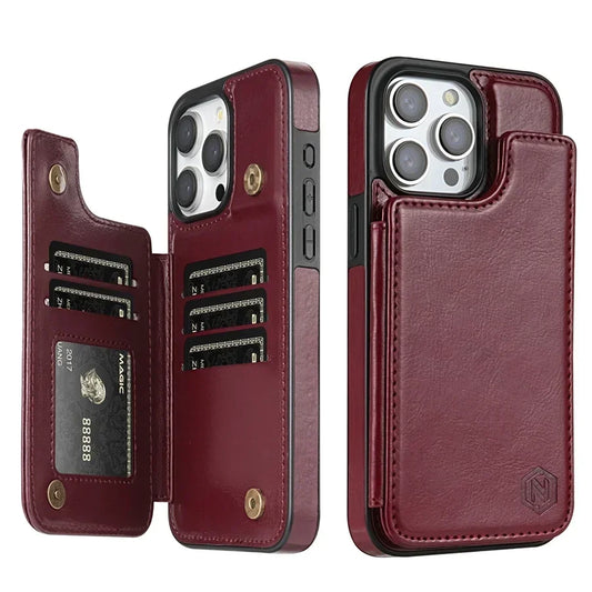 Wallet-Leather Case For iPhones