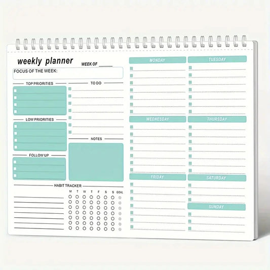 Weekly goals planner