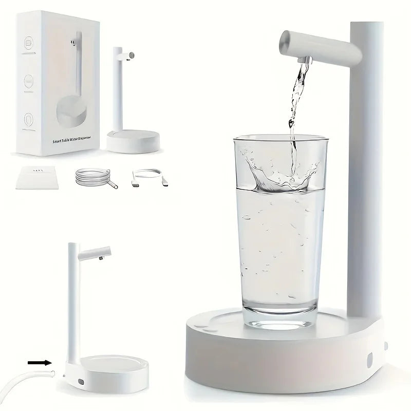 1 USB rechargeable smart desktop water pump, bucket type electric water dispenser, automatic small water pump, suitable for outd