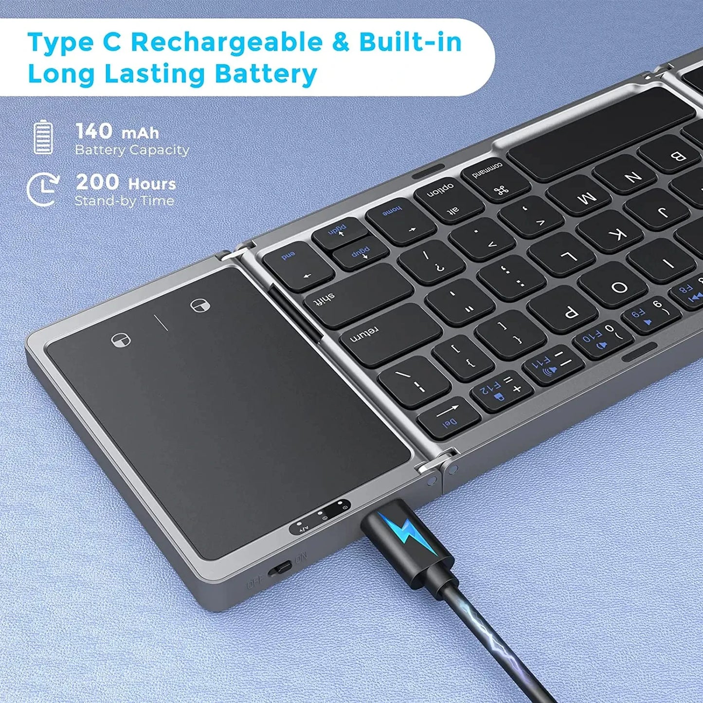 Mini Folding Dual Keyboard