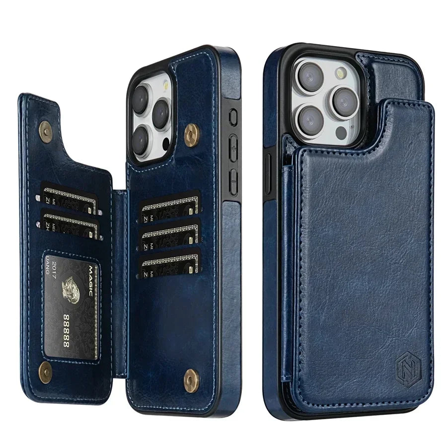 Wallet-Leather Case For iPhones