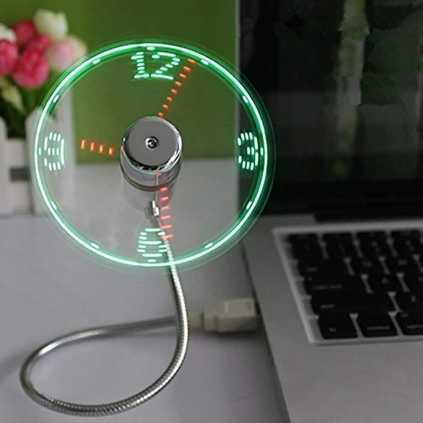 USB Fan with Real Time Clock & Temperature