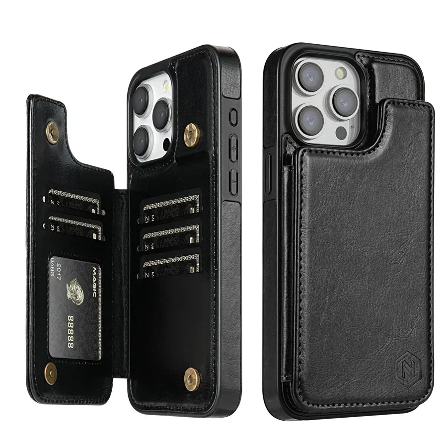 Wallet-Leather Case For iPhones